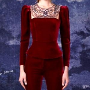 ❤️New❤️MARCHESA peplum top